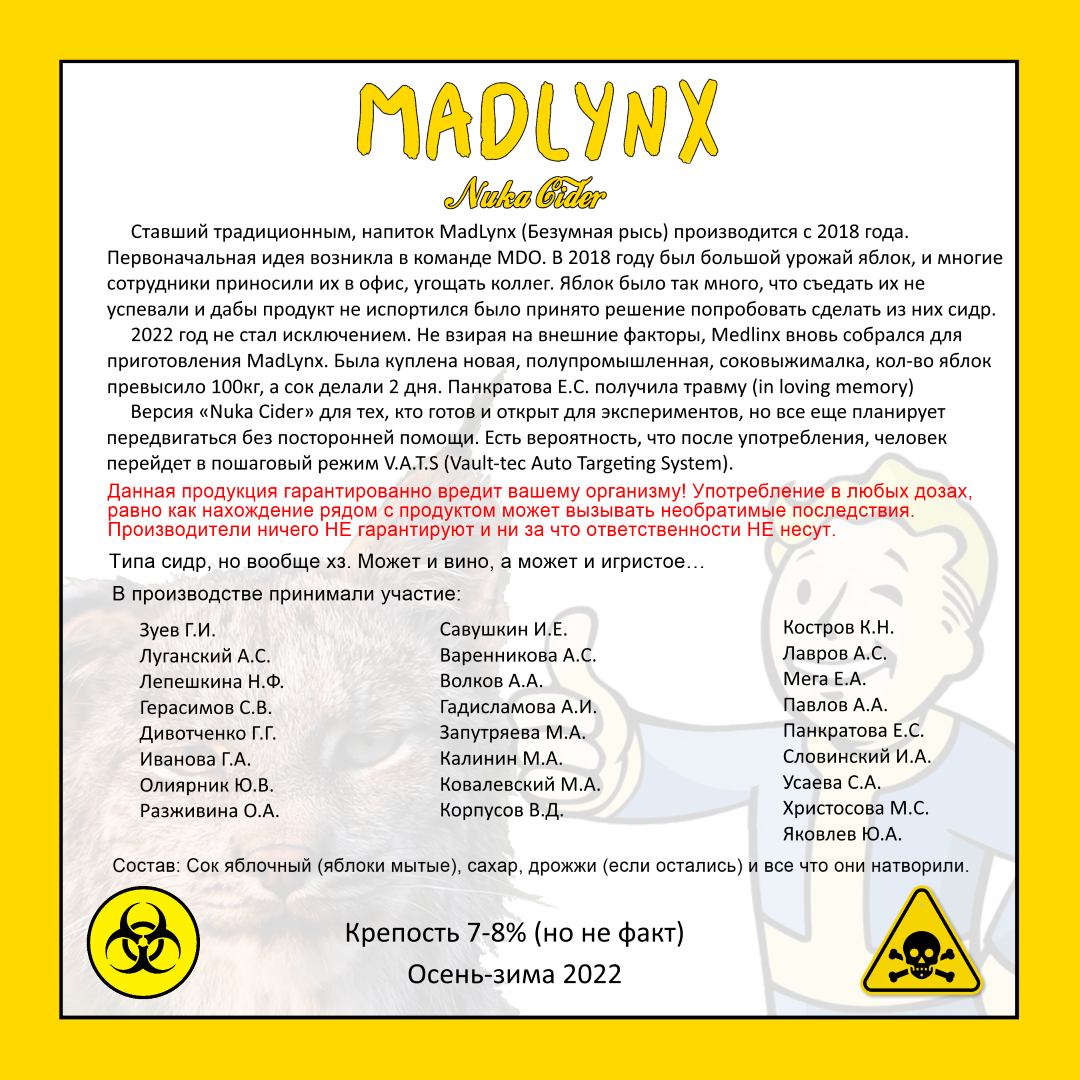 MadLynx 2022 back